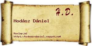 Hodász Dániel névjegykártya