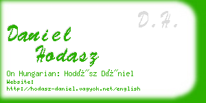 daniel hodasz business card